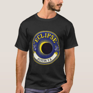 T-shirt Solaire annuel Eclipse Austin Texas Family Travel