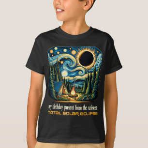 T-shirt Solaire Éclipse Mon Anniversaire Présenté Par Les
