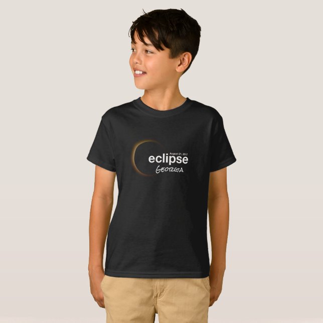 T-shirt Solaire total 2017 Eclipse - Géorgie (Devant entier)