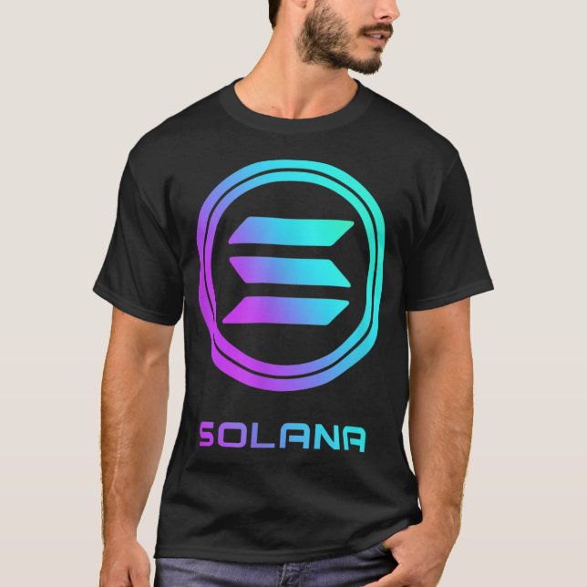 T-shirt SOLANA Crypto SOL Coin Blockchain Ap décentralisé (Devant)