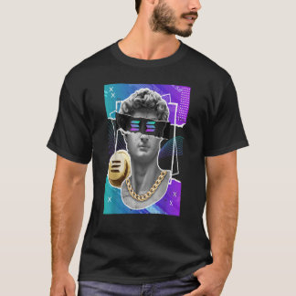 T-shirt Solana Crypto Token Modern Art Statue Cryptocurren