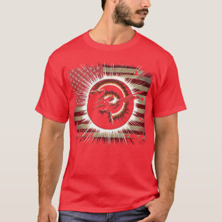 T-shirt Solar Eclipse 2024 Design Hunting et l'Américain