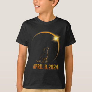 T-shirt Solar Eclipse 2024 Totalité Chien 1