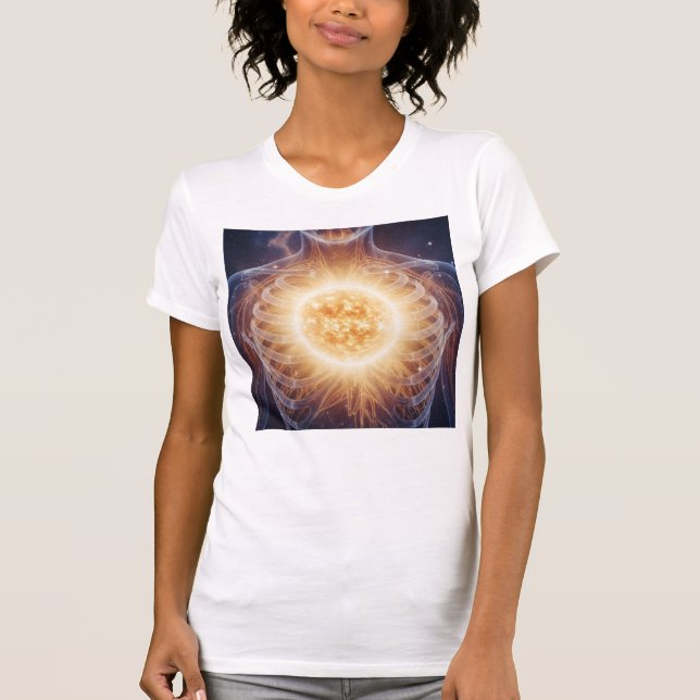 T-shirt Solar Heart Of  Love Power (Devant)