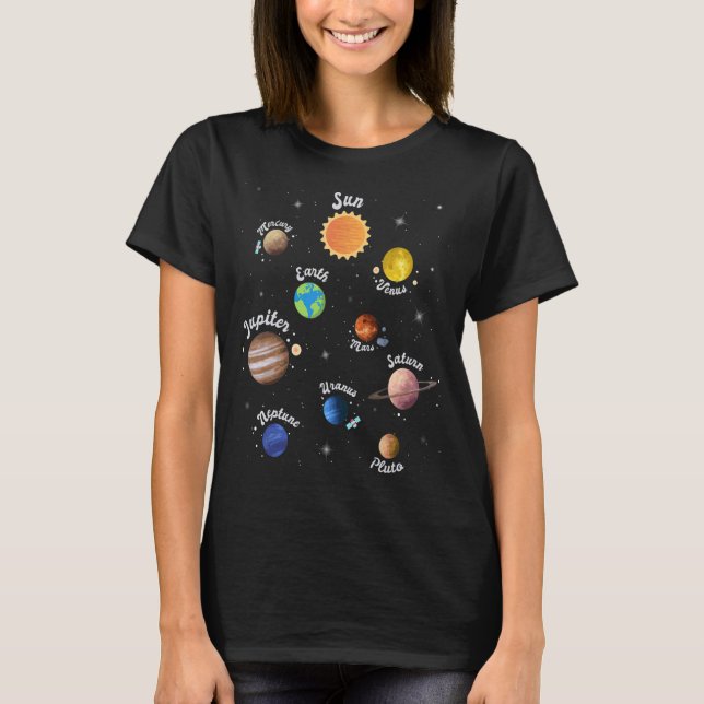 T-shirt Solar System (Devant)