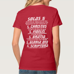 T-shirt Solas 5 - Les 5 "Uniques" - Lettres blanches