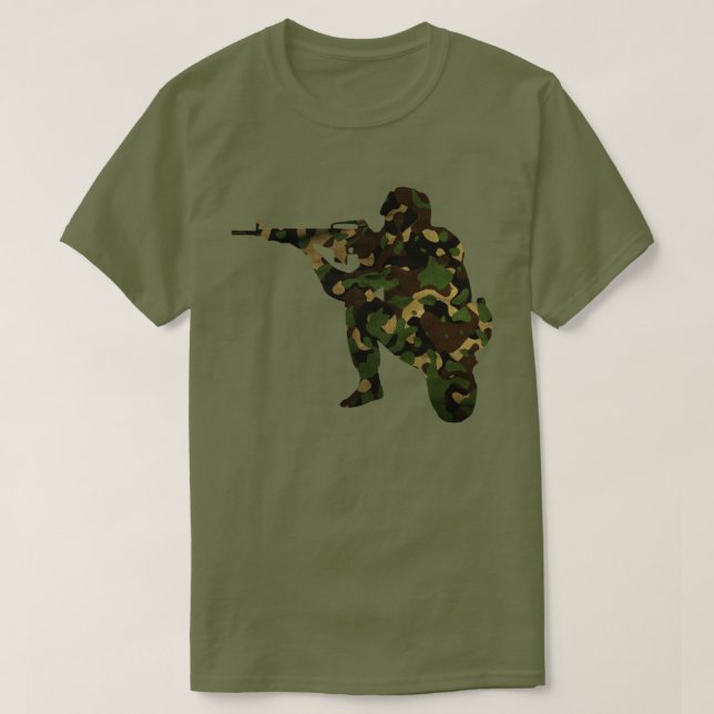 T-shirt Soldat camouflé (Design devant)
