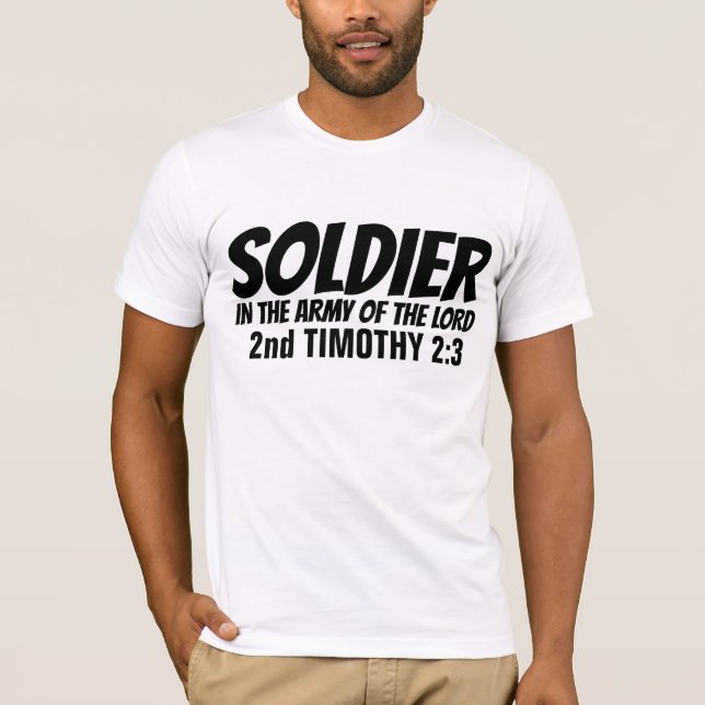 T-SHIRT SOLDAT DANS L'ARMÉE DE L'ÉTERNEL, (Devant)