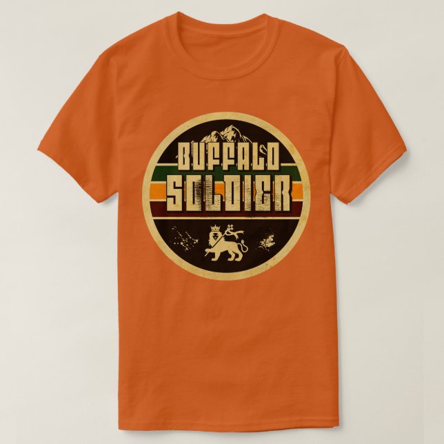 T-shirt Soldat de Buffalo Rastafari (Design devant)