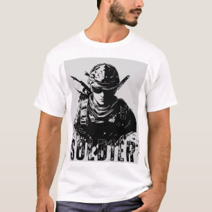 T-shirt Soldat de la Terre" "Guerrier du Monde"T-Shirt