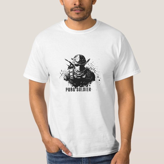 T-shirt soldat de pubg pour joueurs (Devant)