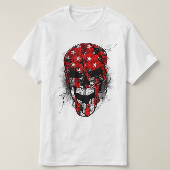 T-shirt Soldat du guerrier du crâne (Design devant)