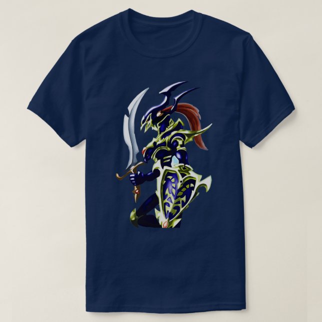 T-shirt Soldat noir de luster (Design devant)