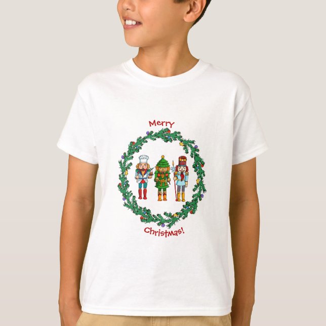 T-shirt Soldats de jouet de casse-noix de Noël (Devant)