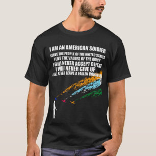 T-shirt Soldier's Creed Serve le peuple des États-Unis