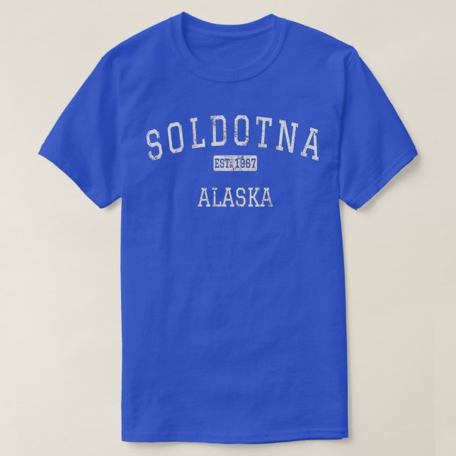 T-shirt Soldotna Alaska AK Vintage (Design devant)