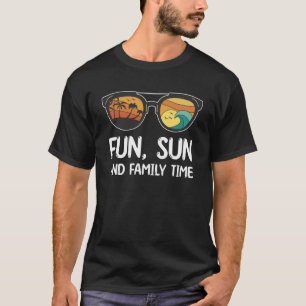 T-shirt Soleil amusant et temps familial correspondant Vac