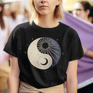T-shirt Soleil céleste et lune