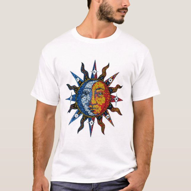 T-shirt Soleil céleste Et Lune (Devant)