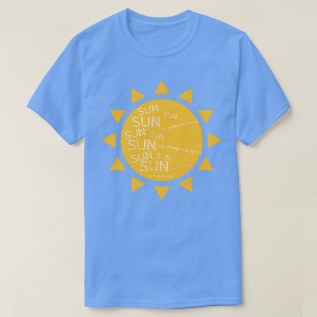 T-shirt Soleil de cinq ans (Design devant)