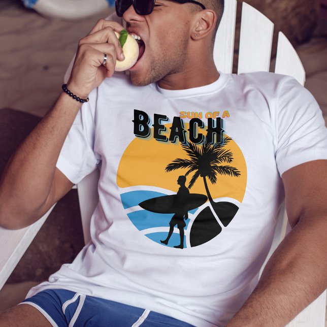 T-shirt soleil de plage | vintage surfer drôle été (Créateur téléchargé)