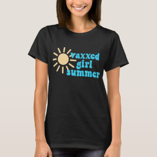 T-shirt Soleil d'été de la fille véhiculée 