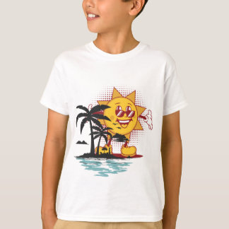 T-shirt Soleil d'été souriant