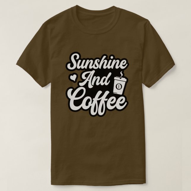 T-shirt Soleil et café01 (Design devant)