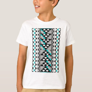 T-shirt Soleil et pluie natifs en turquoise