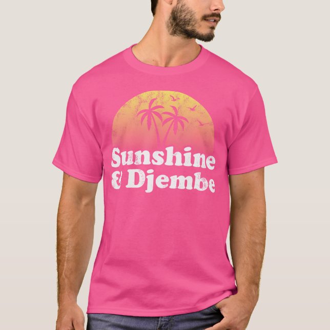 T-shirt Soleil Et Tambour Djembe (Devant)