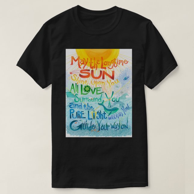 T-shirt Soleil longue durée (Design devant)