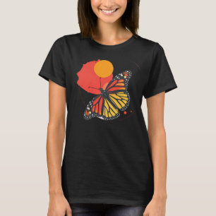 T-shirt Soleil papillon monarque pour femmes