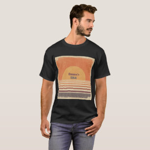 T-shirt Soleil Rétro Personnalisé de l'Ère d'Emma