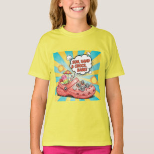 T-shirt Soleil, Sable et Crocs, de Natasha Us