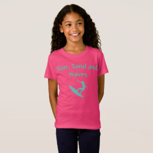 T-shirt Soleil, Sable et Vagues