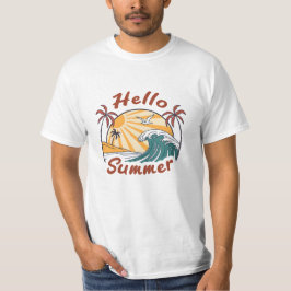 T-shirt Soleil, sable et vagues : l'accueil d'été