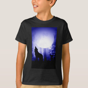 T-shirt Solely Wolf Howling at Moon