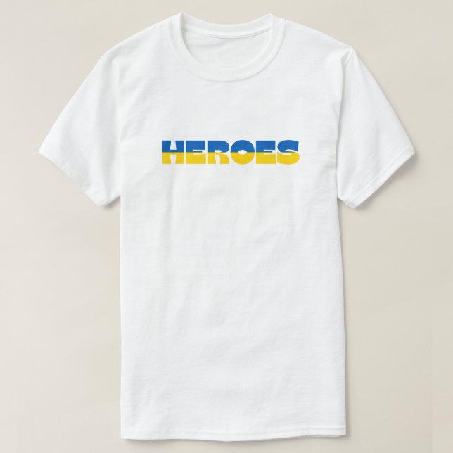 T-shirt Solidarité des héros ukrainiens (Design devant)
