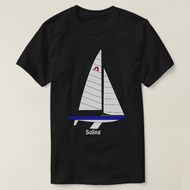 T-shirt Soling International Keelboat Racing Class (Design devant)