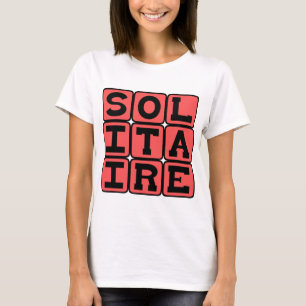 T-shirt Solitaire, Jeu de Cartes pour une Personne