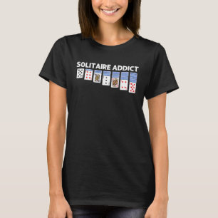 T-shirt Solitaire Pour Homme Joueur De Cartes Femmes Solit