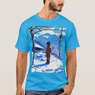 T-shirt Solitude nostalgique - 90s Anime hiver esthétique