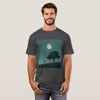 T-shirt Solitude Pluvieuse – Illustration d'une Personne S