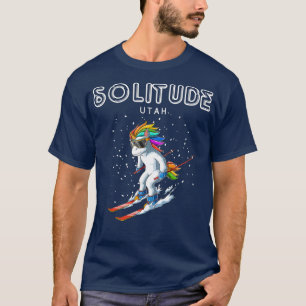 T-shirt Solitude Utah Unicorn Ski