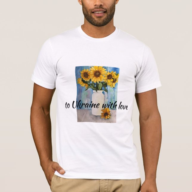 T Shirt soll Unterstützung für das ukrainische Vol (Vorderseite)