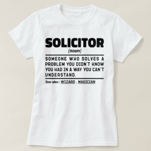 T-shirt Solliciteur Noun Définition Avocat Cool En Droit D