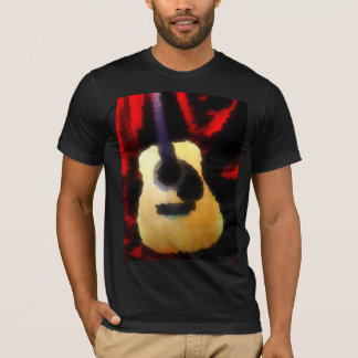 T-shirt Solo de guitare à l'huile