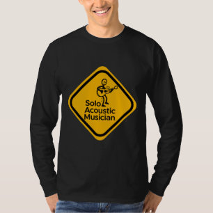 T-shirt solo musicien acoustique à manches longues
