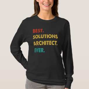 T-shirt Solutions Architect Retro Best Solutions Architect