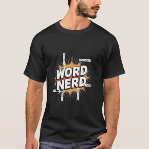T-shirt Solveur de mots croisés pour nerds de mots